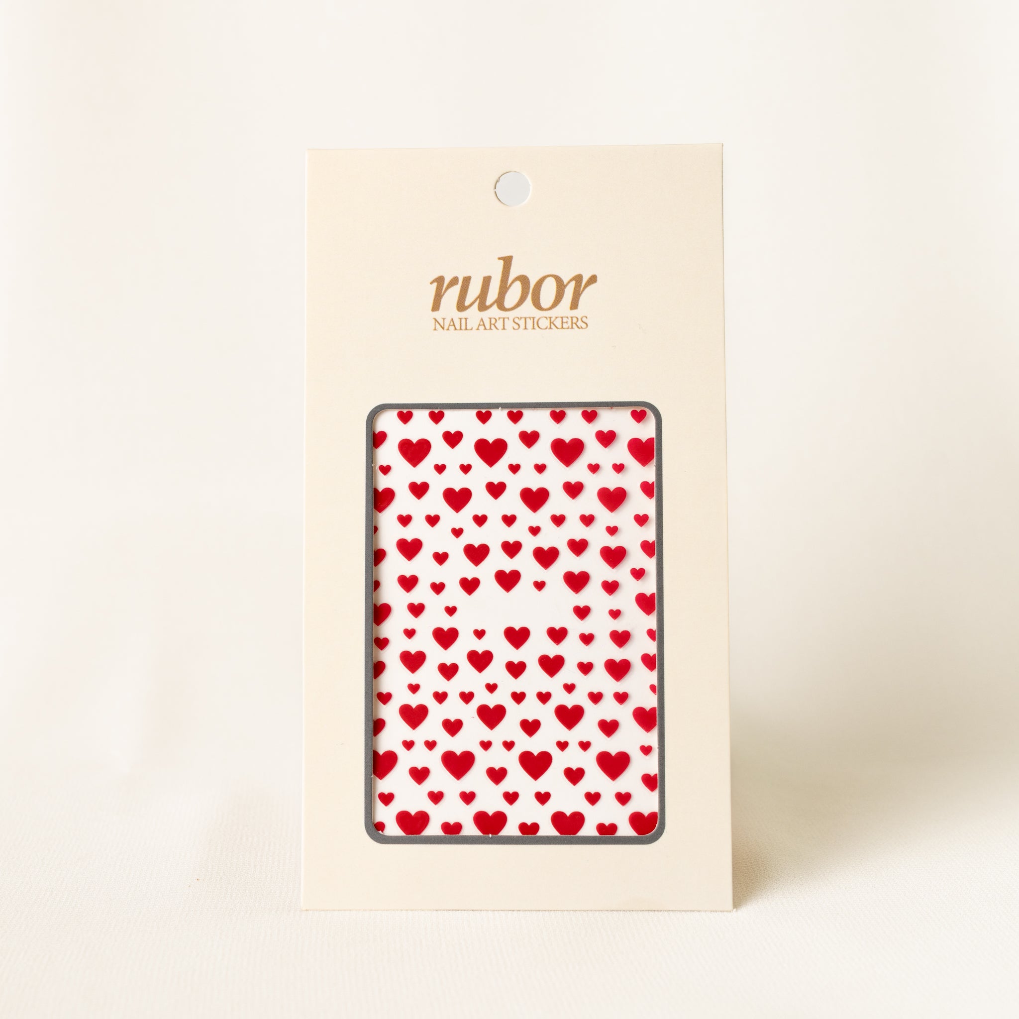 Nail-art sticker red heart