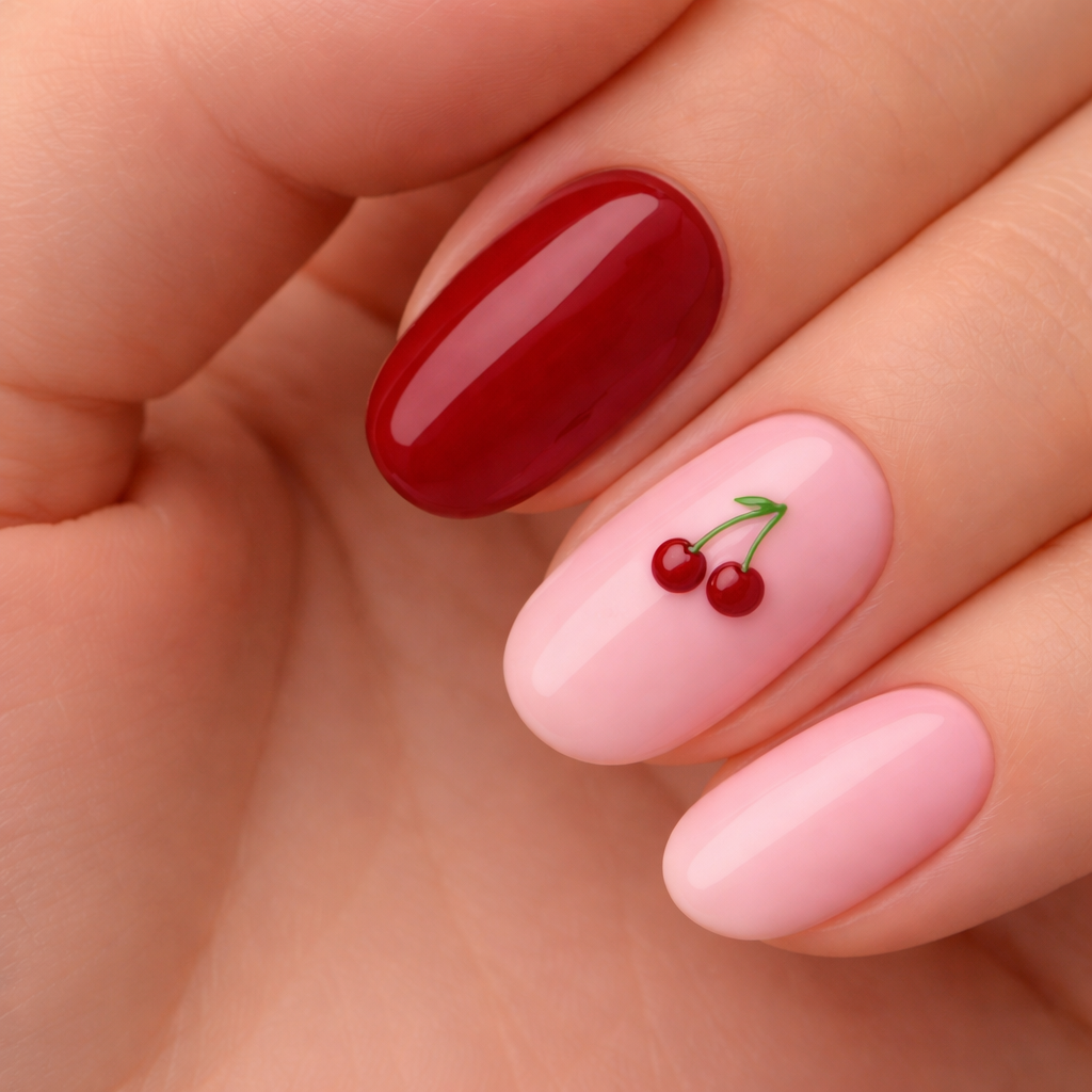 Nail-art sticker cherry